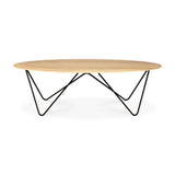oak orb coffee table