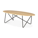 oak orb coffee table
