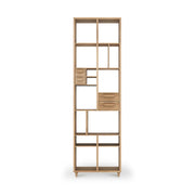 oak pirouette book rack