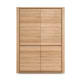 oak shadow storage cupboard