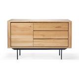 oak shadow sideboard - 1 door, 3 drawers