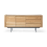 oak shadow sideboard - 1 door, 3 drawers