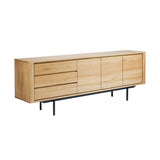 oak shadow sideboard - 1 door, 3 drawers