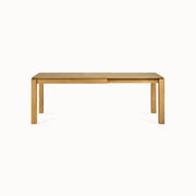 oak slice extendable dining table