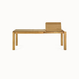 oak slice extendable dining table