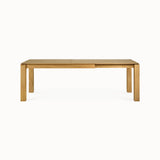 oak slice extendable dining table