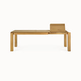 oak slice extendable dining table