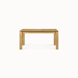 oak slice extendable dining table
