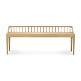 oak spindle bench
