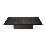 teak tabwa blok coffee table