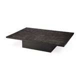 teak tabwa blok coffee table