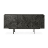 teak graphic sideboard