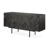 teak graphic sideboard