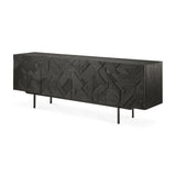 teak graphic sideboard