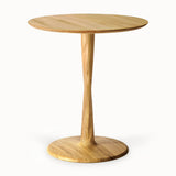 oak torsion dining table