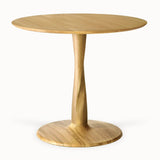 oak torsion dining table