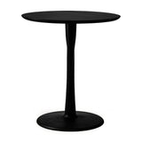 oak torsion dining table, black