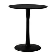 oak torsion dining table, black