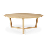 oak tripod coffee table
