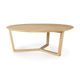 oak tripod coffee table